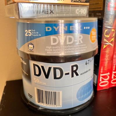 Big Lot Vintage Blank Cassette, VHS Tapes, DVDs