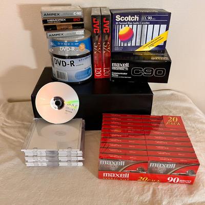Big Lot Vintage Blank Cassette, VHS Tapes, DVDs