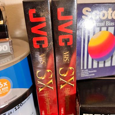 Big Lot Vintage Blank Cassette, VHS Tapes, DVDs