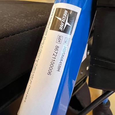 Medline Empower Rollator w 8in Wheels Blue