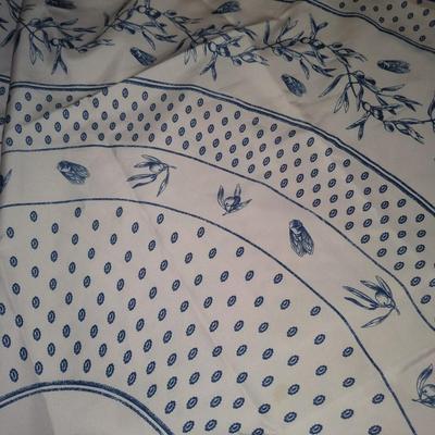 French linen polyester tablecloth