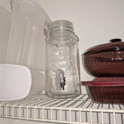 One Gallon Glass Beverage Dispensers with Spigot - 100% Leak Proof - Wide Mouth Easy Filling - Mason Jar Style Drink Dispenser