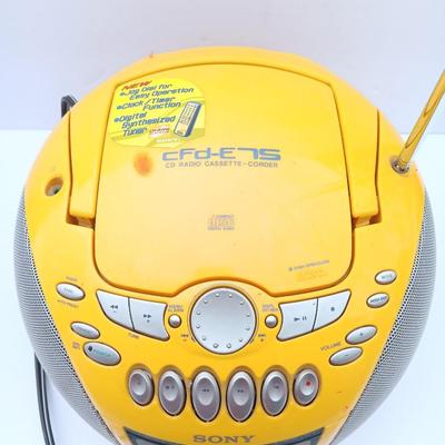 Sony CD Radio cassette-corder with CD player Model CDF-E75