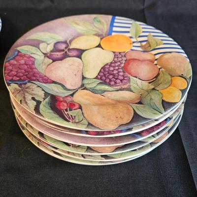 La Ronde Des Fruits Plates by FaÃ¯encerie de Gien (L-DW)