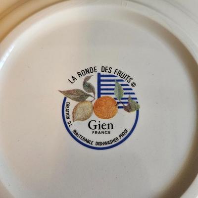 La Ronde Des Fruits Plates by FaÃ¯encerie de Gien (L-DW)
