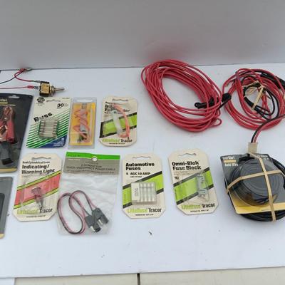 Electrical hardware - fuses - warning lights - wire - Automotive wire and more