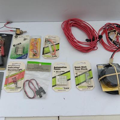 Electrical hardware - fuses - warning lights - wire - Automotive wire and more
