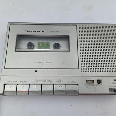 Small electronics - Personal CD Player with FM Radio - and Realistic Minisette - 9 player