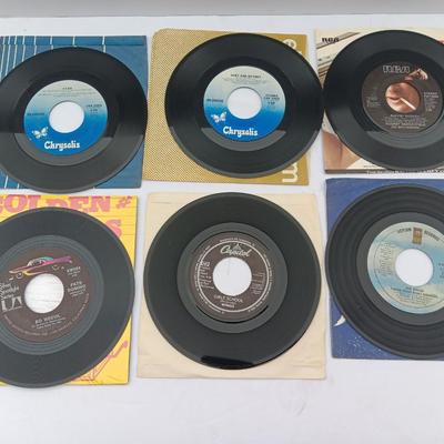 SIX 45 LP Records - Blondie 0 Rodney Dangerfield - Bo weevil and more