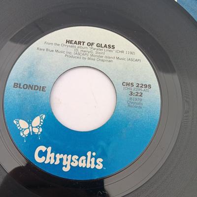 SIX 45 LP Records - Blondie 0 Rodney Dangerfield - Bo weevil and more