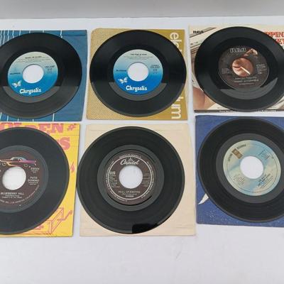 SIX 45 LP Records - Blondie 0 Rodney Dangerfield - Bo weevil and more
