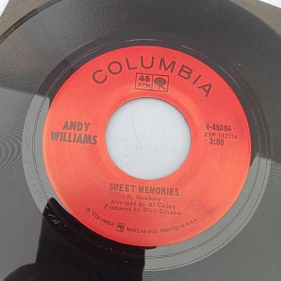 SIX 45 LP Records - Andy Williams - Anita Ward - Bonnie Tyler and more