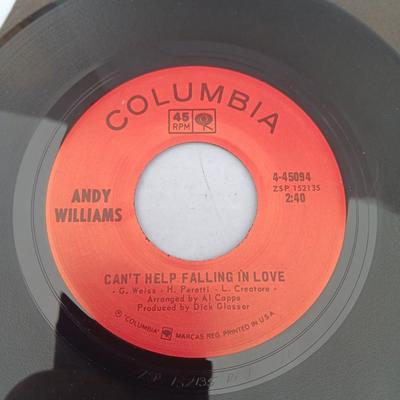 SIX 45 LP Records - Andy Williams - Anita Ward - Bonnie Tyler and more