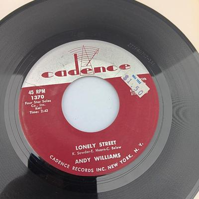 SIX 45 LP Records - Andy Williams - Anita Ward - Bonnie Tyler and more