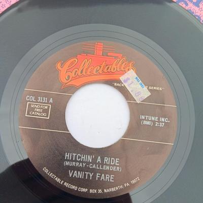 SIX 45 LP Records - Johnny Nash 0 Vanity Fare - Olivia Newton and more