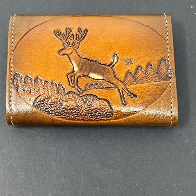 Ozark Mountain Leather Company Brown Tri-Fold Wallet