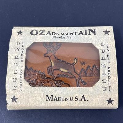 Ozark Mountain Leather Company Brown Tri-Fold Wallet