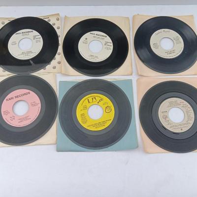 SIX 45 LP Records -Jerry Foster -Bobby Wright - Tommy Roe and more