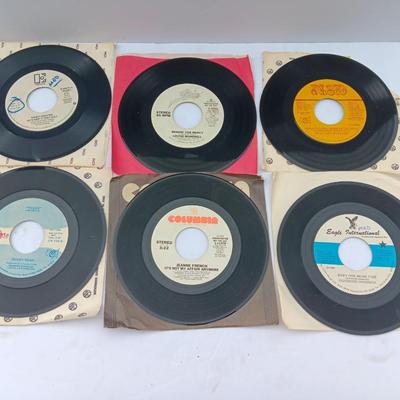 SIX 45 LP Records -Louise Mandrell - Bobby Penn - Durwood Haddock and more