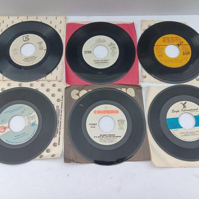 SIX 45 LP Records -Louise Mandrell - Bobby Penn - Durwood Haddock and more