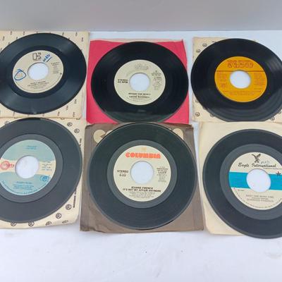 SIX 45 LP Records -Louise Mandrell - Bobby Penn - Durwood Haddock and more