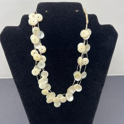 Vintage Mother of Pearl Stranded Necklaces (9)