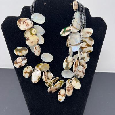 Vintage Mother of Pearl Stranded Necklaces (9)