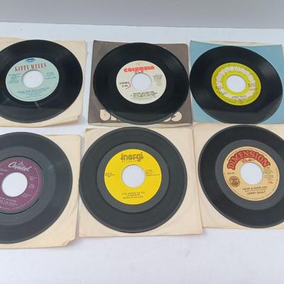 SIX 45 LP Records -Lenny Gault - David Allan Coe - Gene Watson and more