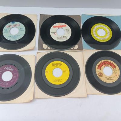 SIX 45 LP Records -Lenny Gault - David Allan Coe - Gene Watson and more