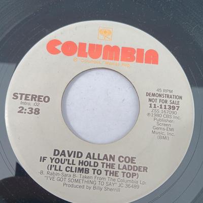 SIX 45 LP Records -Lenny Gault - David Allan Coe - Gene Watson and more