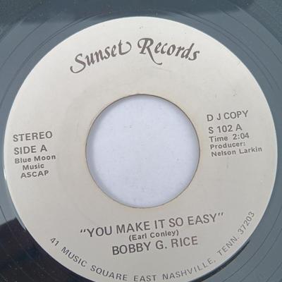 SIX 45 LP Records -Bobby Rice - David Allan Coe - Marty Robbins and more