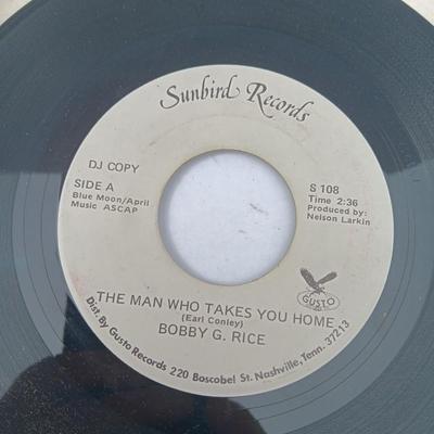 SIX 45 LP Records -Bobby Rice - David Allan Coe - Marty Robbins and more