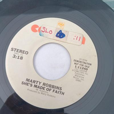 SIX 45 LP Records -Bobby Rice - David Allan Coe - Marty Robbins and more