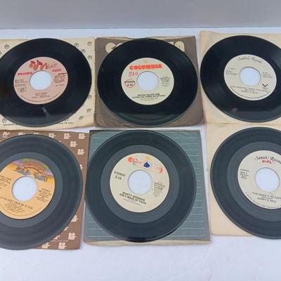 SIX 45 LP Records -Bobby Rice - David Allan Coe - Marty Robbins and more