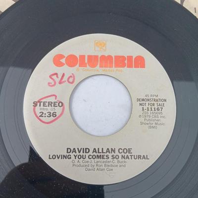 SIX 45 LP Records -Bobby Rice - David Allan Coe - Marty Robbins and more