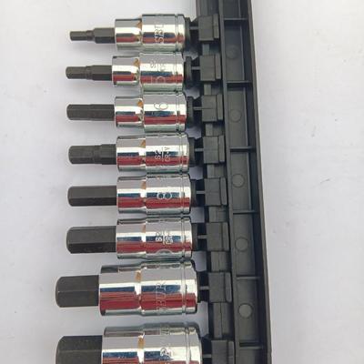 Pittsburgh 3/8" & 1/2" Drive 8-piece hex socket set