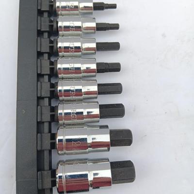 Pittsburgh 3/8" & 1/2" Drive 8-piece hex socket set