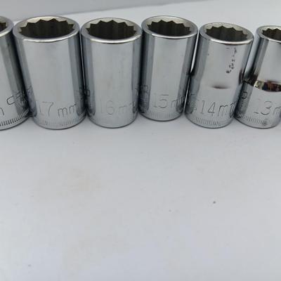 Craftsman Sockets CRAFTSMAN tools 18 mm - 9 mm 10 sockets total