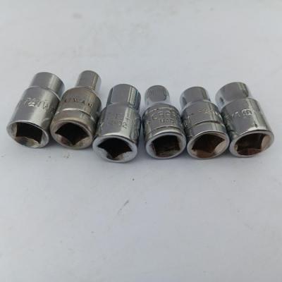 Six sockets Craftsman and made in Tiwan. 4mm & 4.5mm - 5mm & 5.5mm - 6mm & 6.5mm
