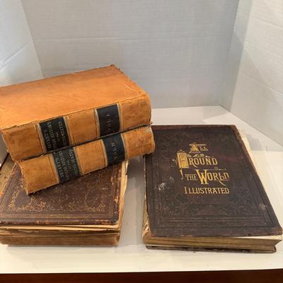 U1507 Antique Books Around the World Illustrated, and more