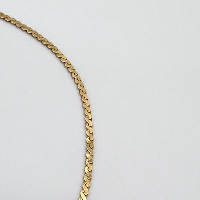 18K ~ YG 8â€ Serpentine Chain Bracelet