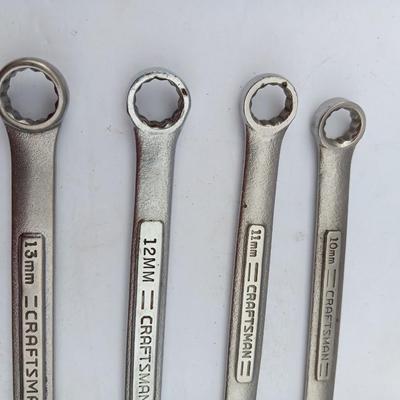 Four CRAFTSMAN Wrenches - 10mm - 11mm - 12mm and 13mm