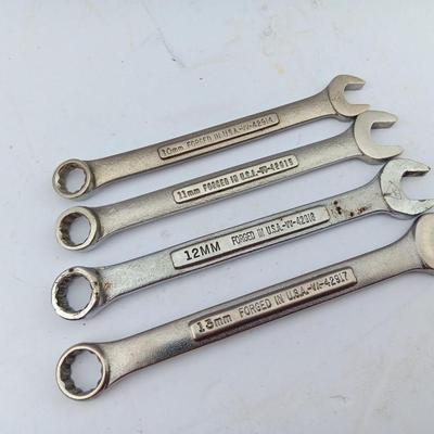 Four CRAFTSMAN Wrenches - 10mm - 11mm - 12mm and 13mm
