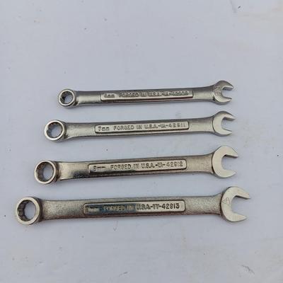 Four CRAFTSMAN Wrenches - 6mm - 7mm - 8mm - 9mm