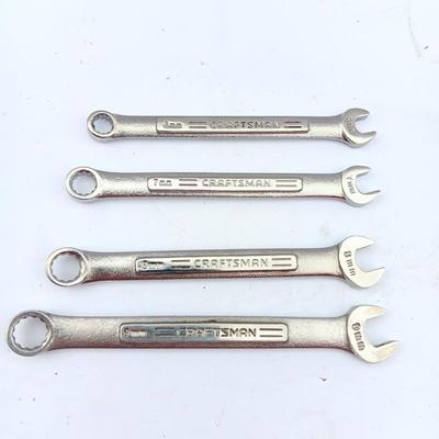 Four CRAFTSMAN Wrenches - 6mm - 7mm - 8mm - 9mm