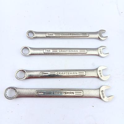 Four CRAFTSMAN Wrenches - 6mm - 7mm - 8mm - 9mm