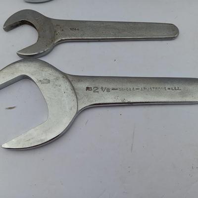 Armstrong Pump wrenches and one Bonney wrench 3/4 2 1/8 and 1 -3/8