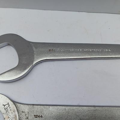 Armstrong Pump wrenches and one Bonney wrench 3/4 2 1/8 and 1 -3/8