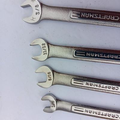 Four Craftsman wrenches 1/4 - 5/16 - 11/32 - 3/8