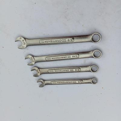 Four Craftsman wrenches 1/4 - 5/16 - 11/32 - 3/8
